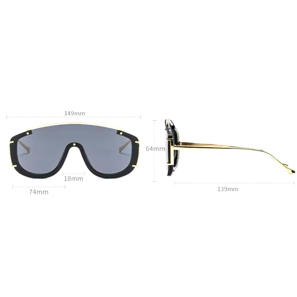 TORTOISE SHELL, LEOPARD OR ANIMAL PRINT SHIELD SHAPED SUNNIES- UV400-NEW - Picture 7 of 8